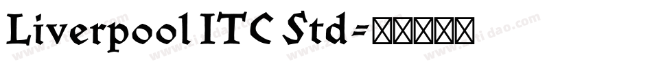 Liverpool ITC Std字体转换